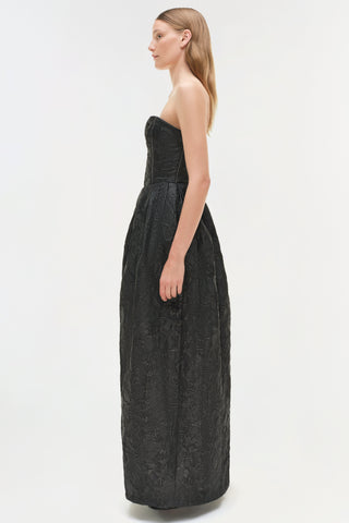 Adeena Jacquard Bustier Gown