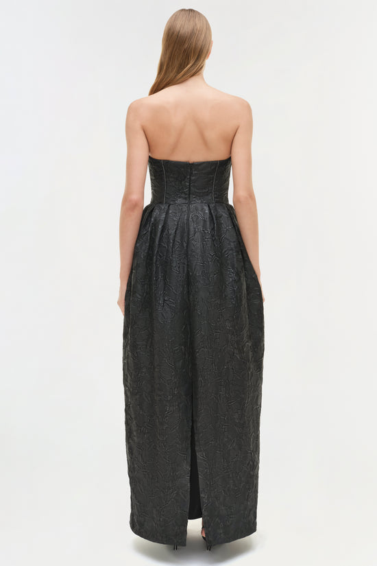 Adeena Jacquard Bustier Gown