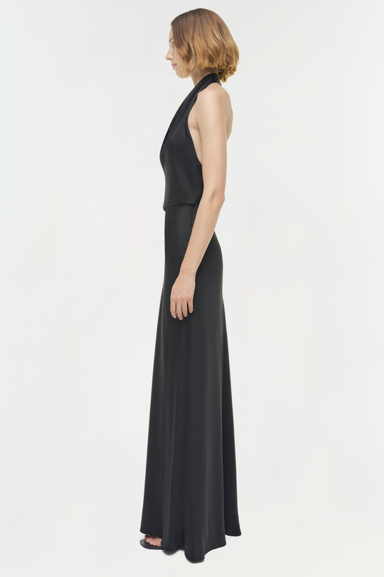 Reannon Draped Satin Gown