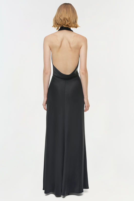 Reannon Draped Satin Gown
