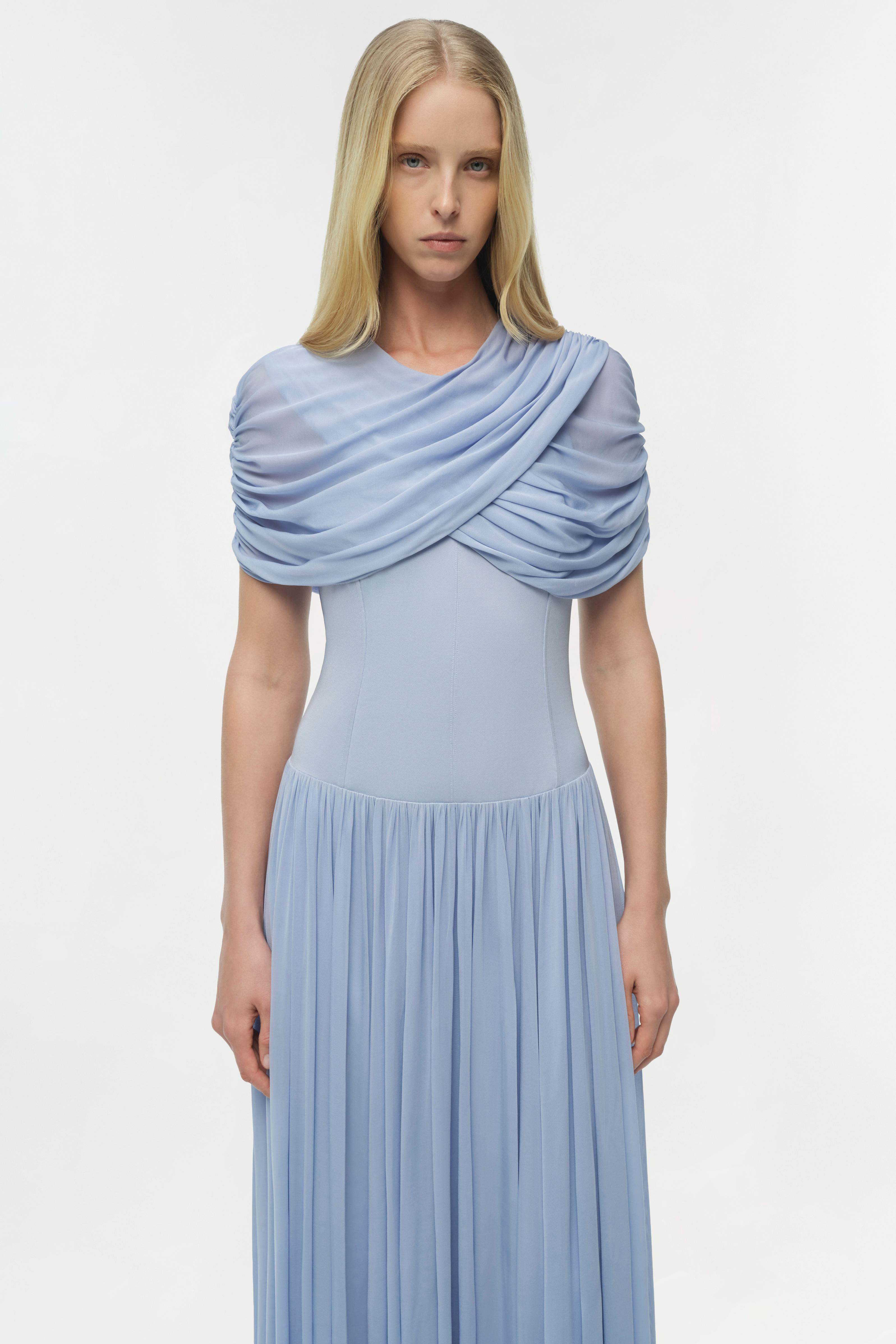cape maxi dress ASOS Design Exaggerated in burgundy-Red fastening at the back neck for a seamless finish Ada Boysenberry Embellished Cape Sleeve