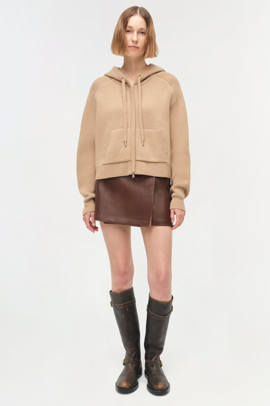 Dakota Wool Cropped Hoodie
