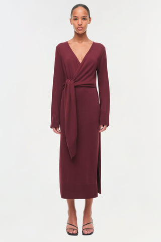 Skyla Cotton Cashmere Wrap Dress