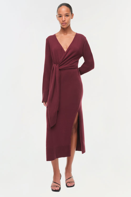 Skyla Cotton Cashmere Wrap Dress