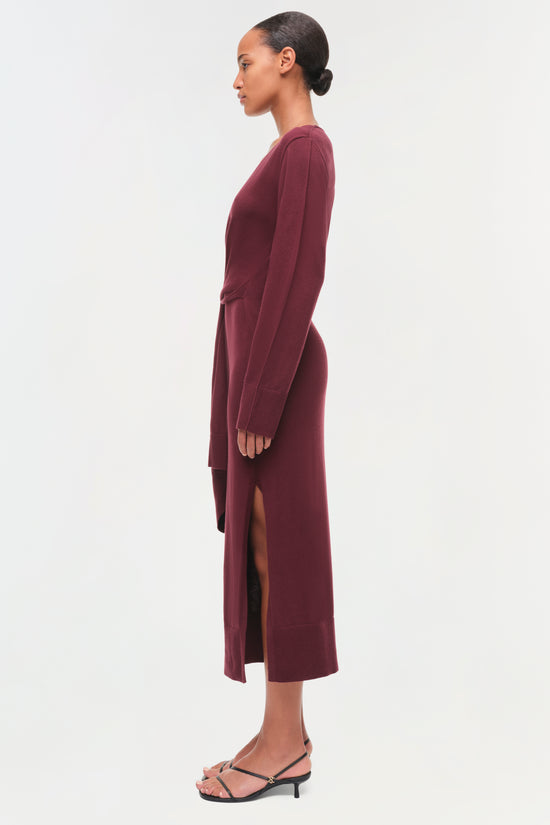 Skyla Cotton Cashmere Wrap Dress