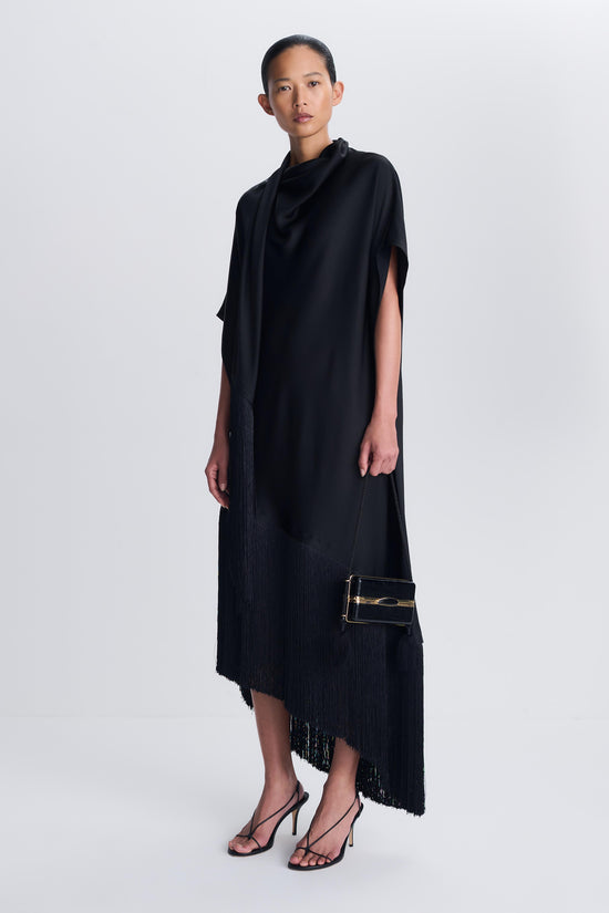 Nadine Satin Midi Dress