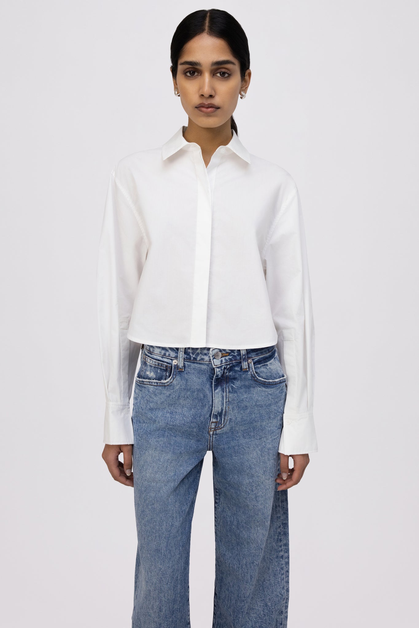 Renata Cropped Shirt – SIMKHAI