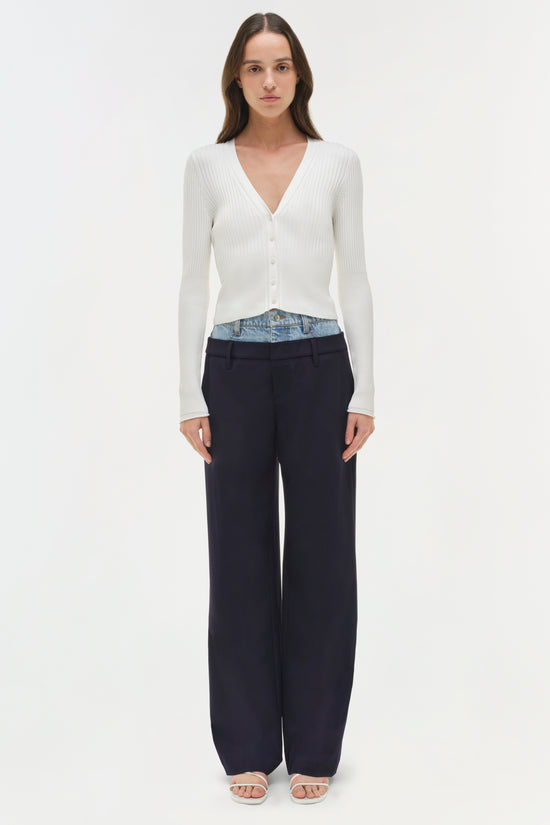 Ophelia Double Waistband Combo Pant