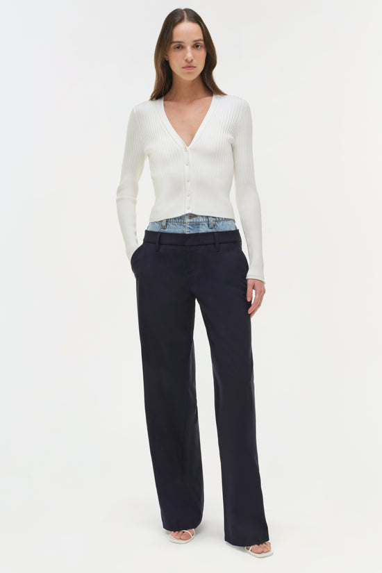 Ophelia Double Waistband Combo Pant