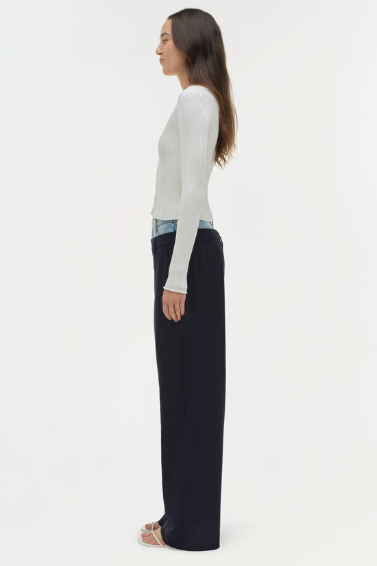 Ophelia Double Waistband Combo Pant