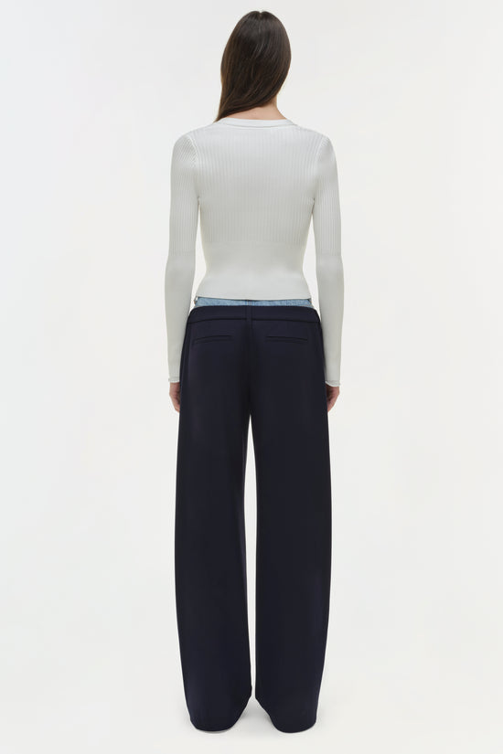 Ophelia Double Waistband Combo Pant