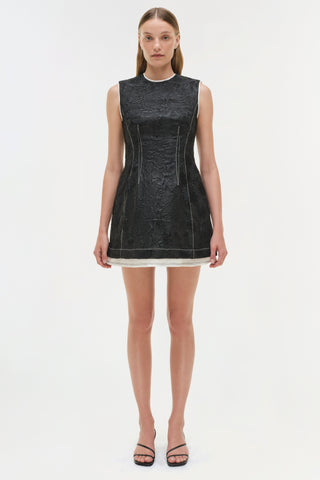 Audrina Jacquard Mini Dress