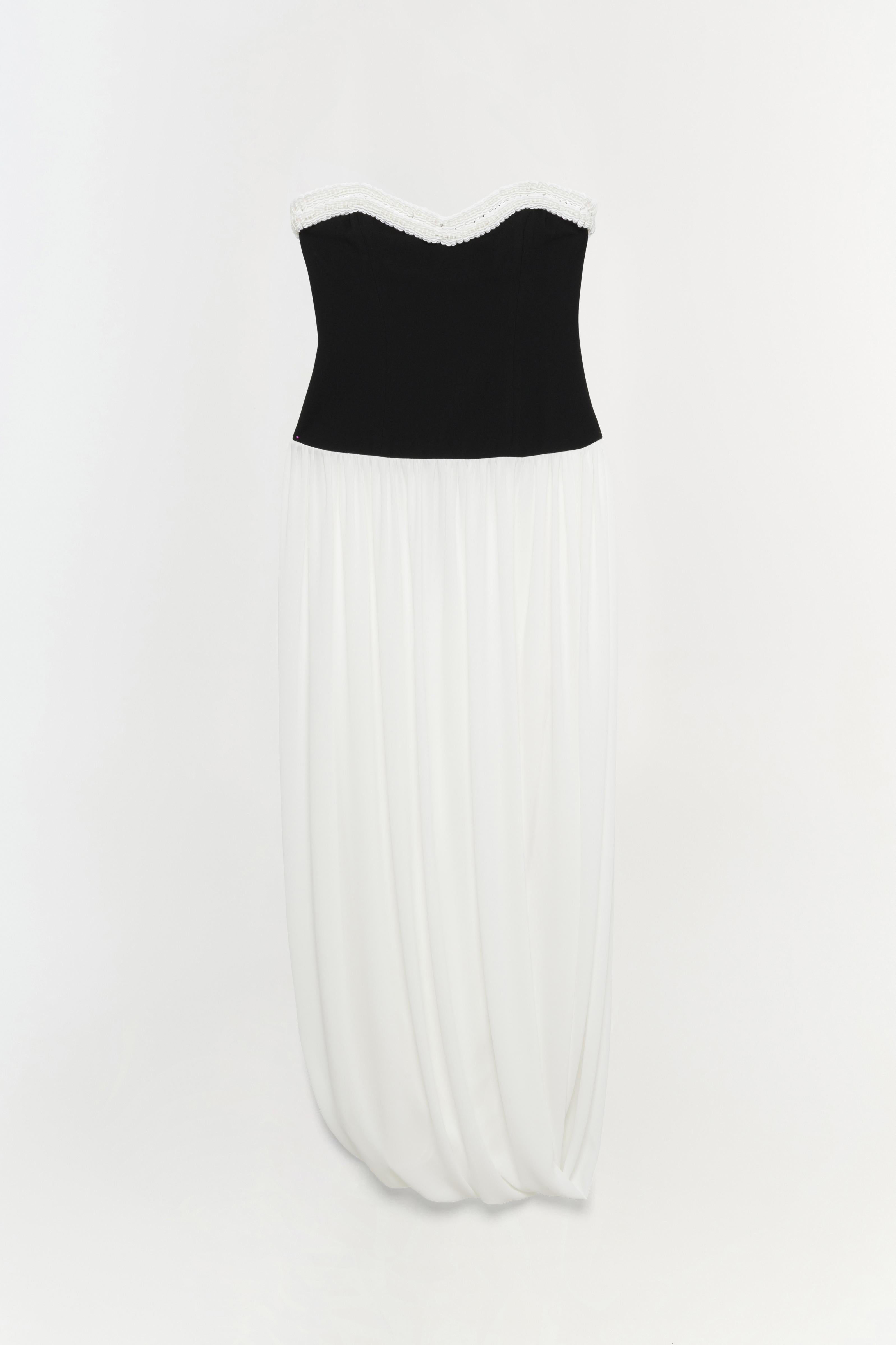 Augusta Bustier Midi Dress - Ivory | SIMKHAI Augusta Bustier Midi Dress - Ivory | SIMKHAI