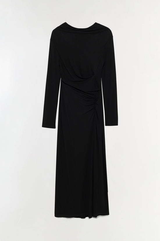 Ferrera Draped Jersey Midi Dress