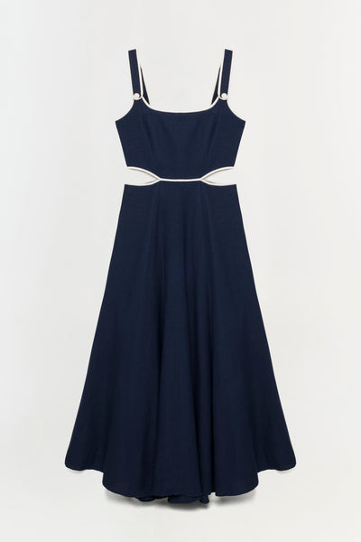 Amren Midi Dress - Midnight Blue | SIMKHAI