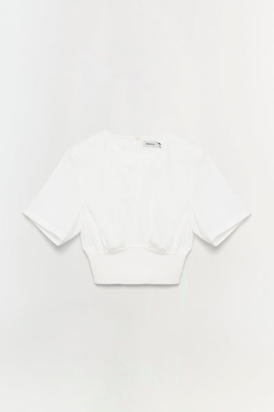 ★★Adairs★★ lip crop tee white IJ7804 TB11433 - White | Chez Rosalie