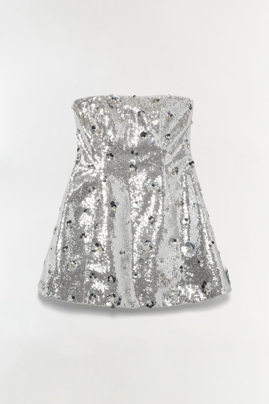 Arta Embellished Sequin Bustier Mini Dress