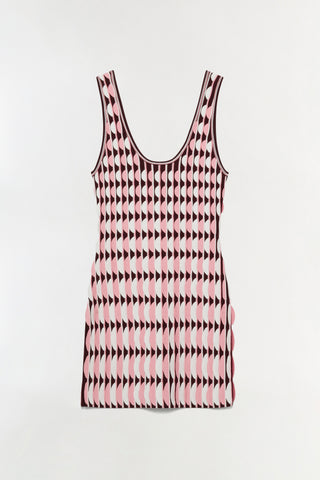 Lorien Scalloped Knit Mini Dress