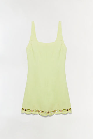 Lindley Studded Linen Midi Dress