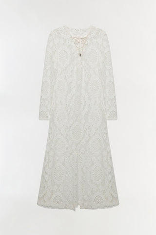 Hawthorne Lace Up Midi Dress