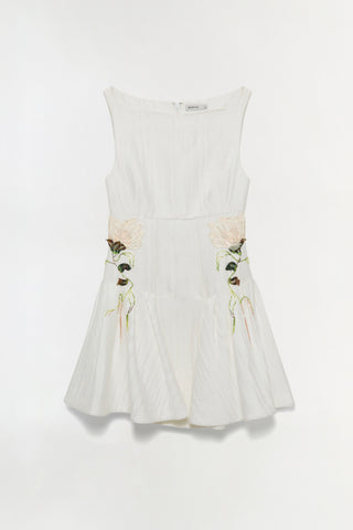 Calilly Floral Jacquard Mini Dress