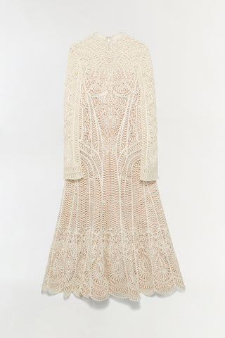 Fiona Guipure Midi Dress