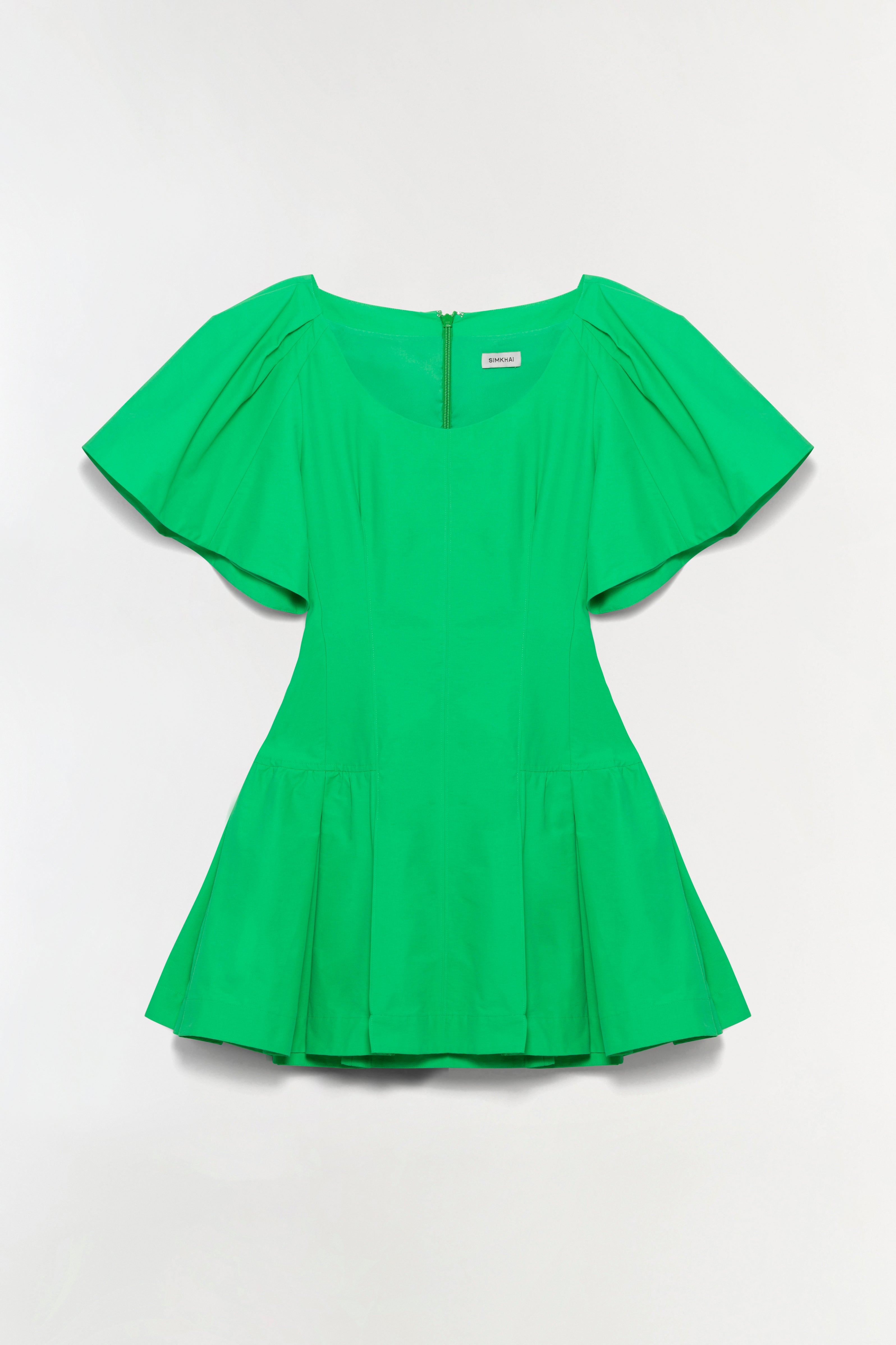 SIMKHAI Women's Hattie Cotton Faille Mini Dress in Parakeet, Size 4