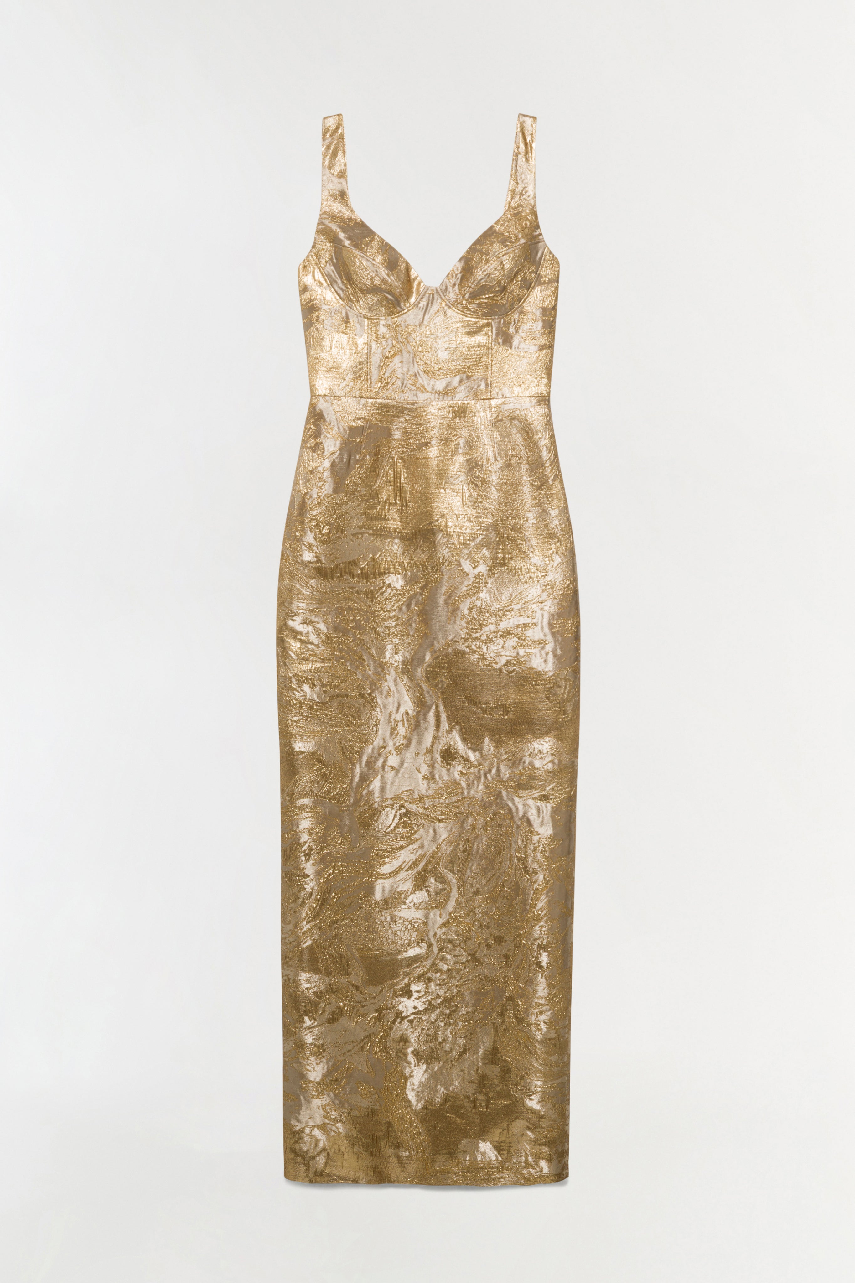 Viella Metallic Jacquard Gown SIMKHAI Viella Metallic Jacquard Gown SIMKHAI