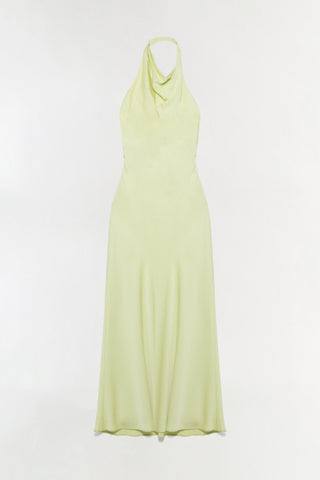 Reannon Draped Satin Gown