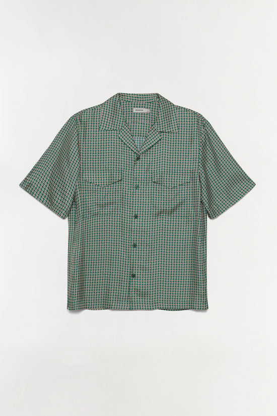 Clarke Silk Foulard Camp Shirt