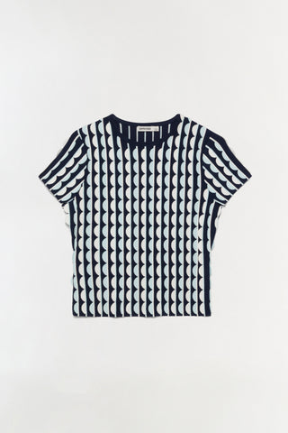 Kendra Scalloped Knit Top