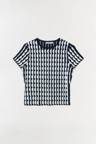 Kendra Scalloped Knit Top – SIMKHAI