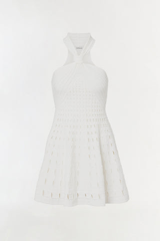 Jenna Eyelet Knit Mini Dress