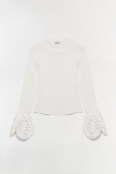 Elyse Embroidered Knit Top – SIMKHAI