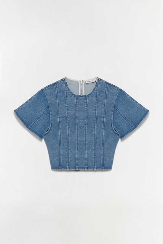 Kolby Structured Denim Top