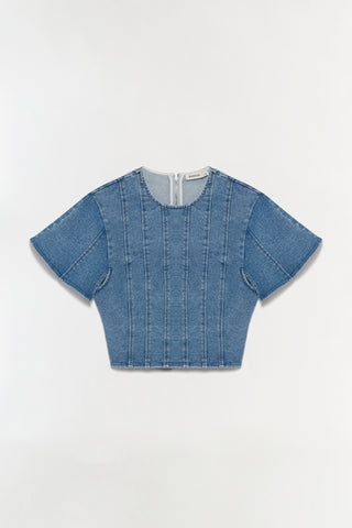 Kolby Structured Denim Top