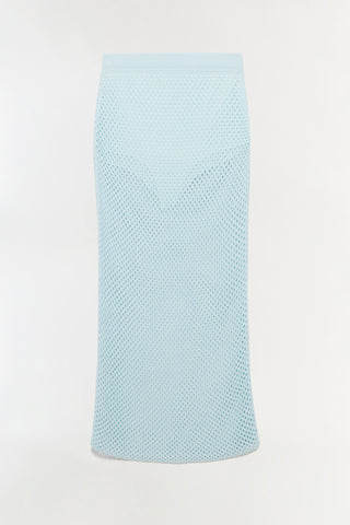 Demitri Mesh Knit Midi Skirt