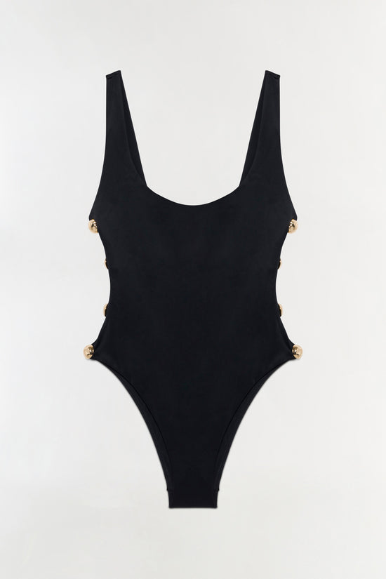 Mona Studded Scoop Neck One Piece