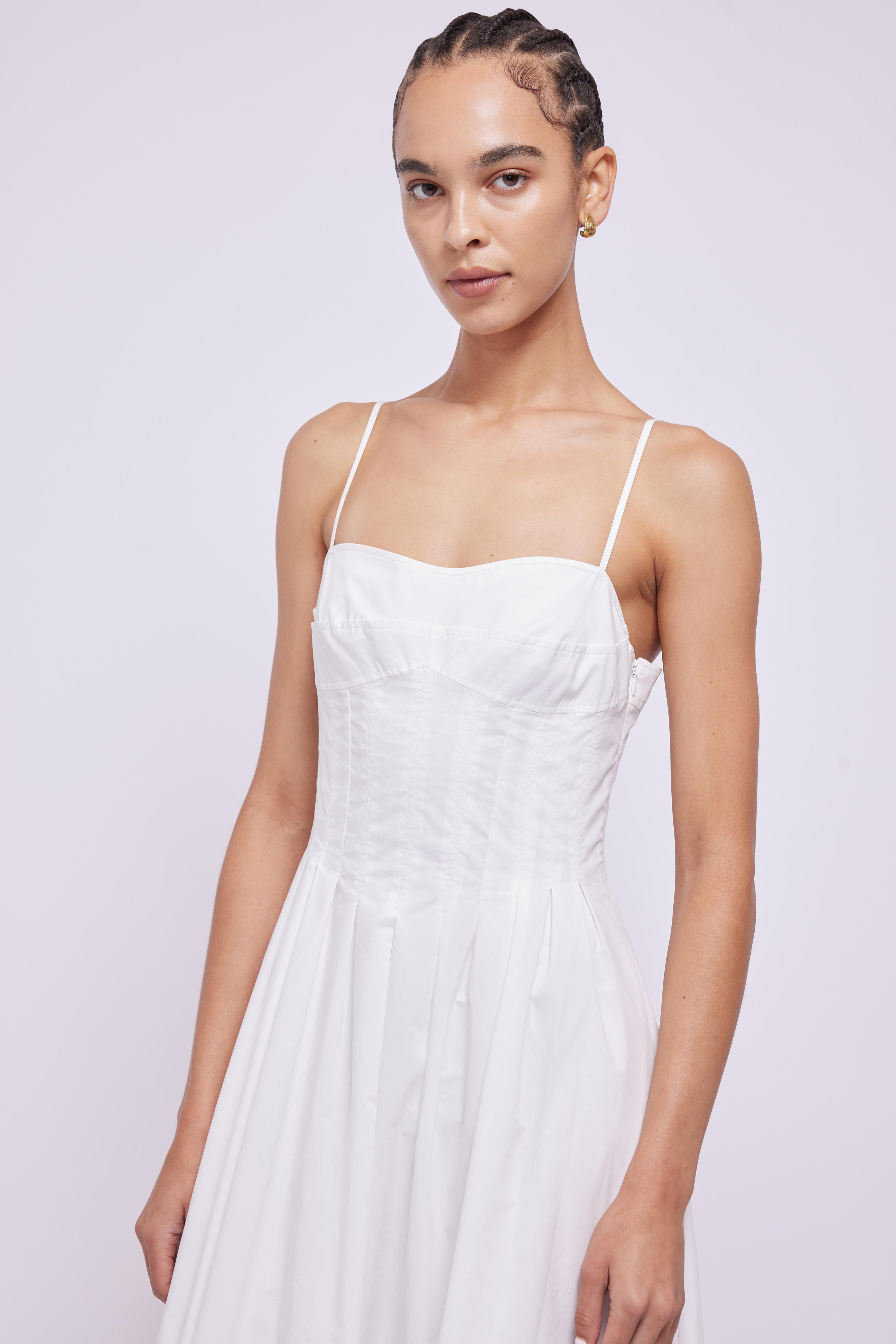 Kittiya Midi Dress - White | SIMKHAI