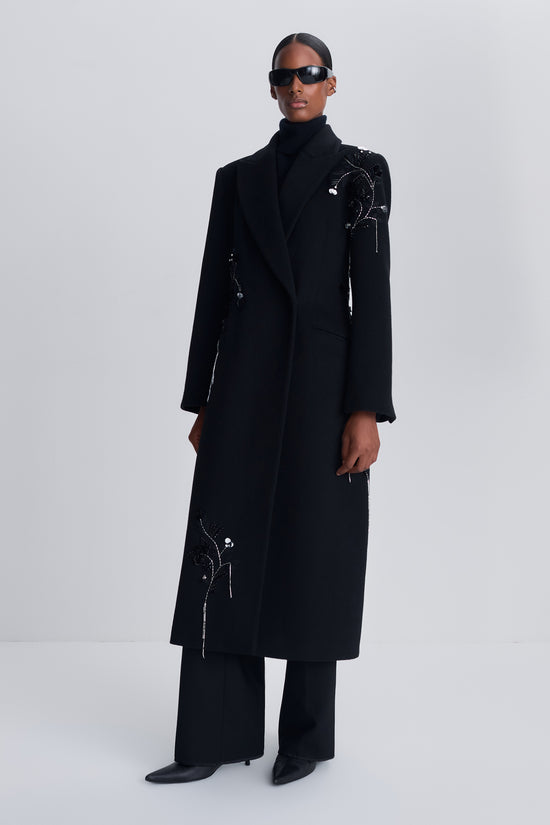 Cappotto in lana Gianni Embellished