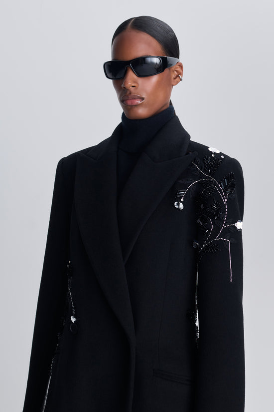 Cappotto in lana Gianni Embellished