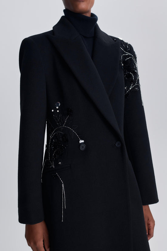 Cappotto in lana Gianni Embellished