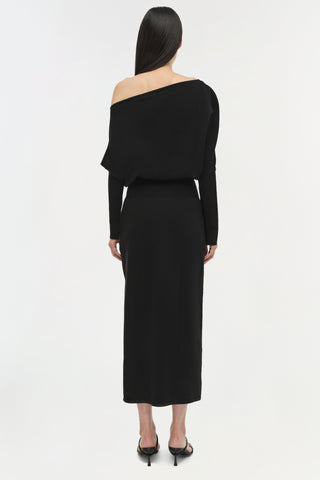 Janese Off Shoulder Knit Midi Dress