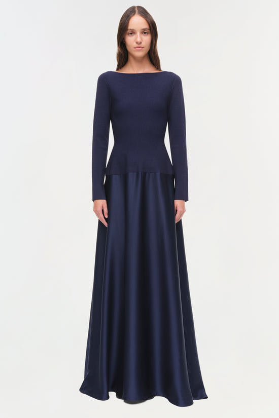 Paola Satin Knit Gown