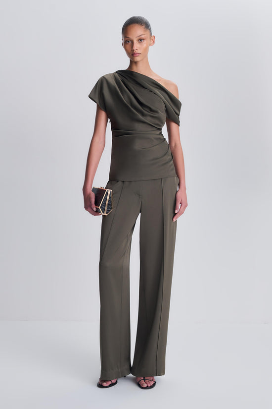 Phoebe Draped Satin Top
