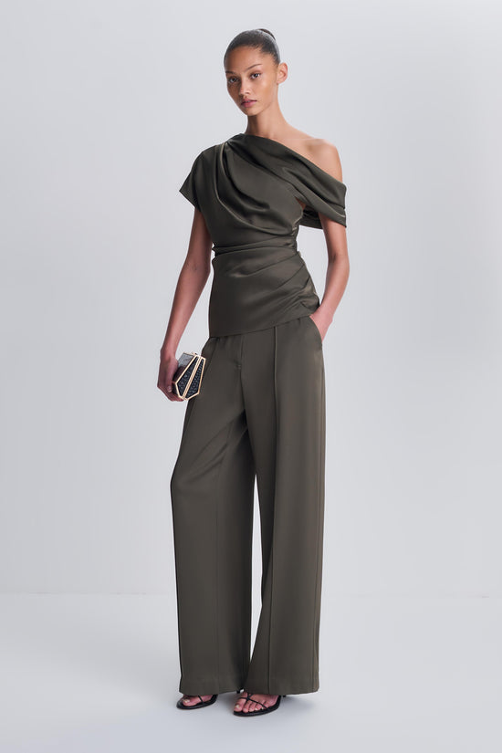 Phoebe Draped Satin Top