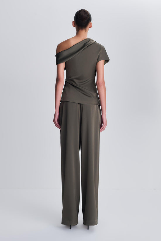 Phoebe Draped Satin Top