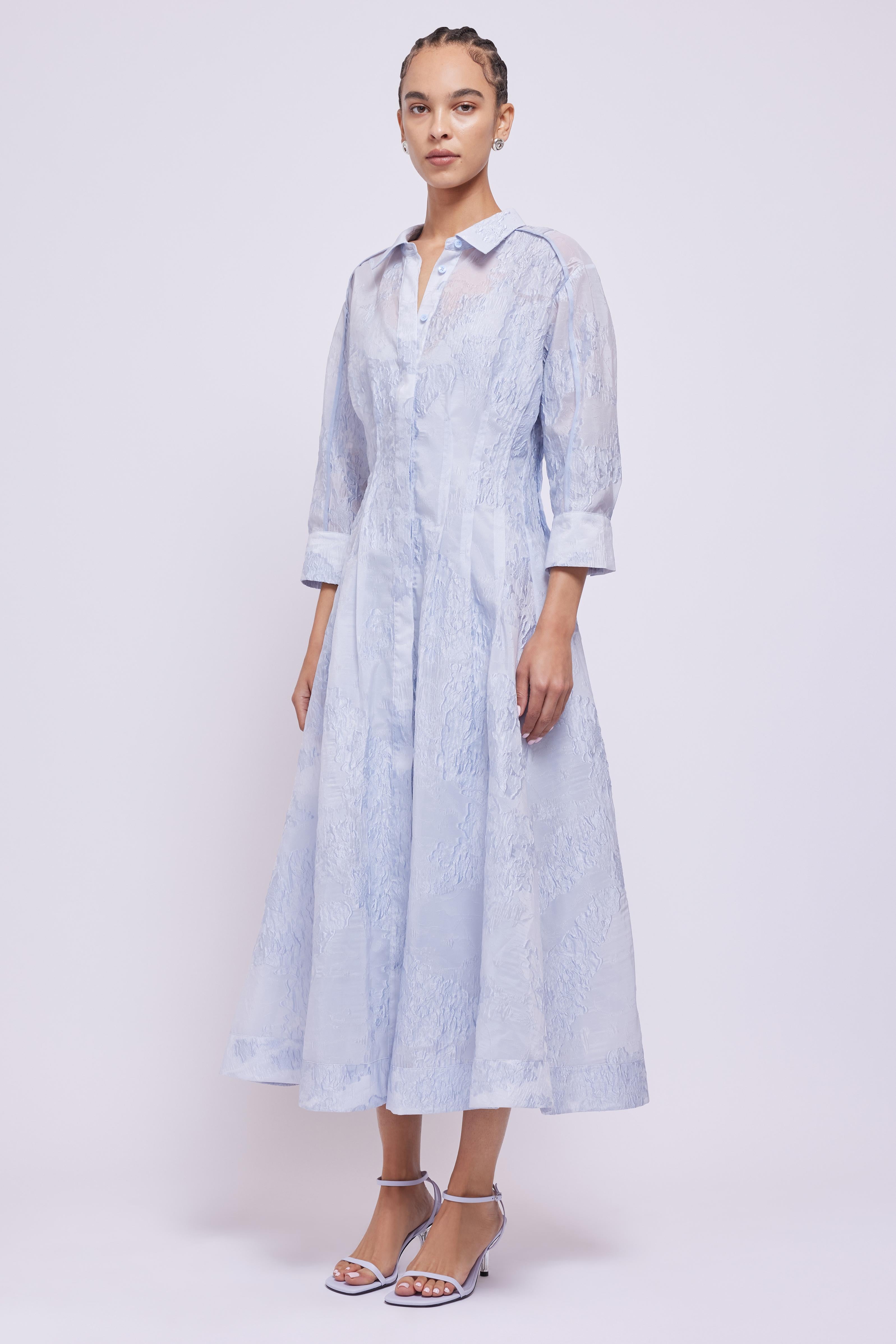 Court Midi Dress - Blue Haze 