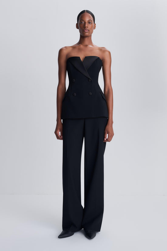 Alira Satin Crepe Bustier Top