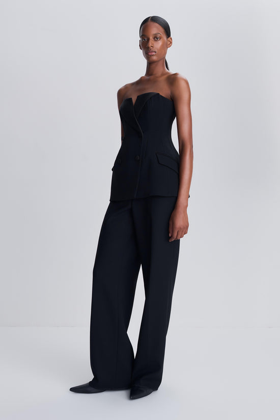 Sabela Satin Crepe Wide Leg Pant